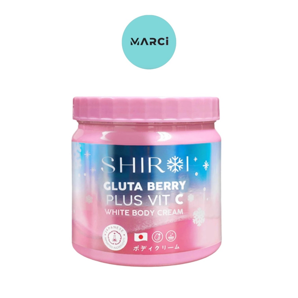 Shiroi Gluta Berry Plus Vit C White Body Cream(500 g.) กลูต้าเบอร์รี่พลัสวิตซี ไวท์บอดี้ครีม