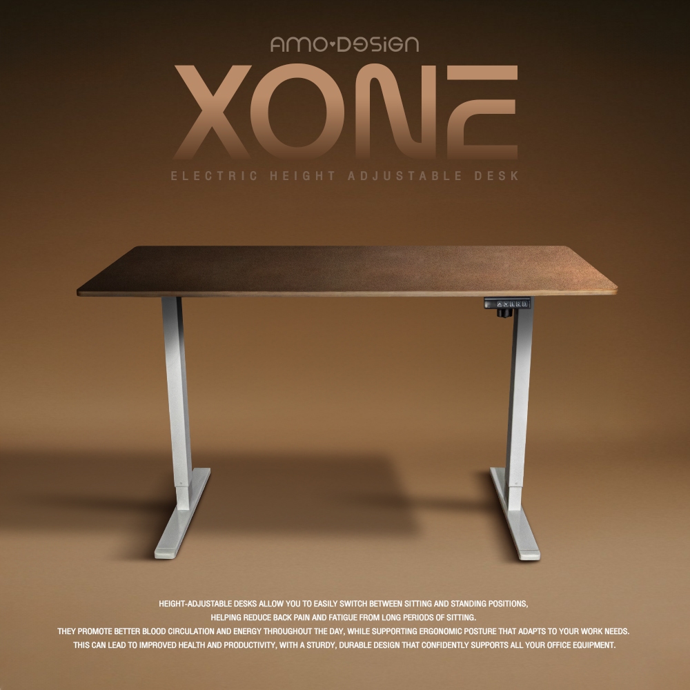 Amo Design XONE โต๊ะไฟฟ้า Electric Standing Desk จอแสดงผล LED โต๊ะทำงาน มอเตอร์เดี่ยว มี2 ขนาด ประหย