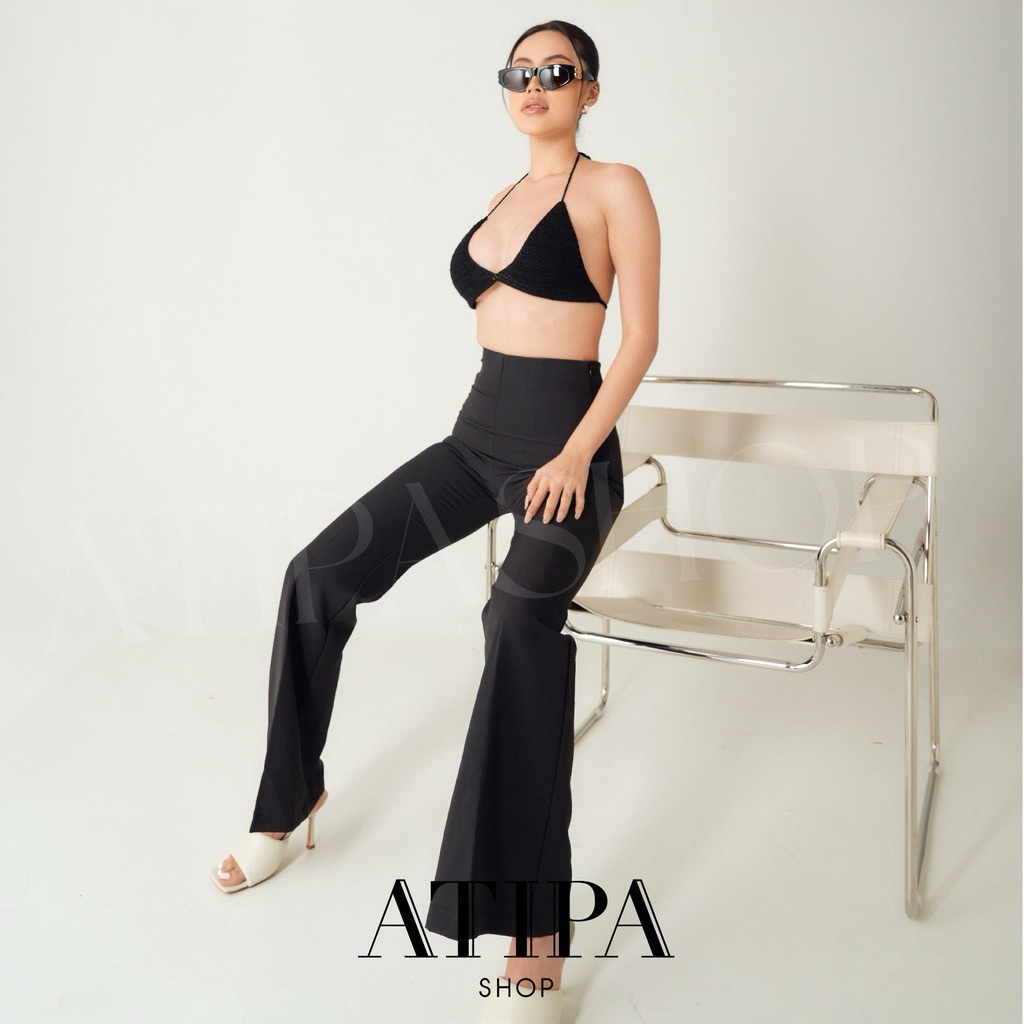 กางเกงขาม้าสีดำ atipa มือ2