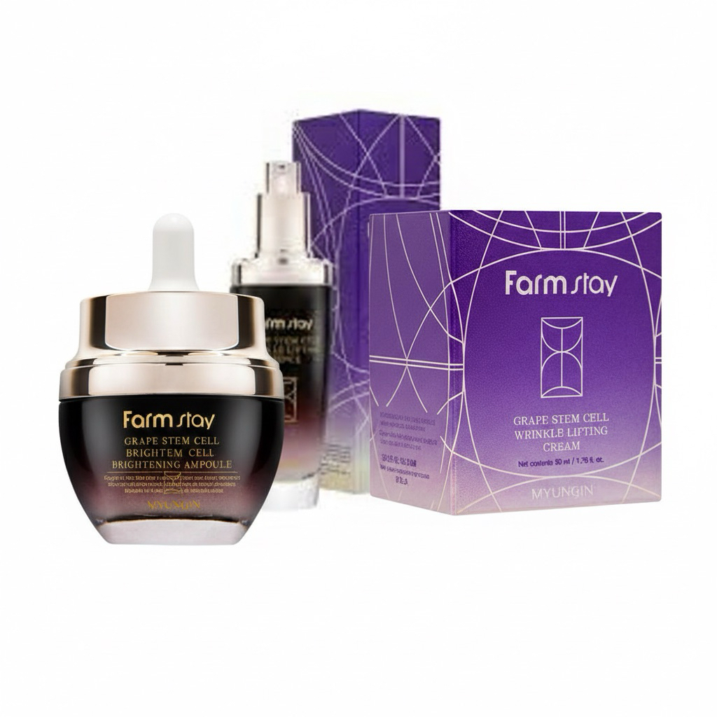 🍇 กู้หน้าแก่ให้กลับมาเด็ก! พลังสเต็มเซลล์องุ่นเข้มข้น หยุดริ้วรอย! เซ็ตโกงอายุผิวด้วยองุ่นสกัดเข้มข้น ฟื้นฟูผิวถึงระดับ