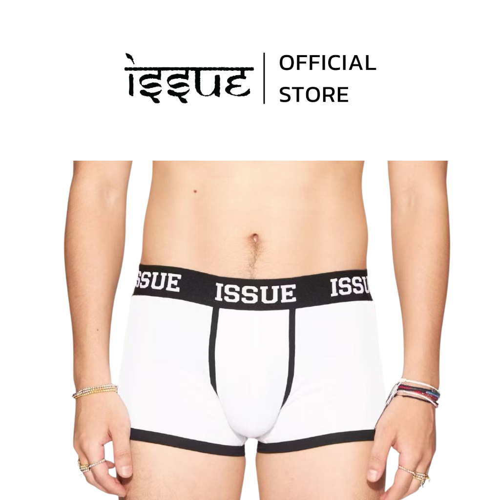 ( Clearance Sale  Size XL ) ISSUE UNDERWEAR TRUNK BASIC WHITE กางเกงในISSUE