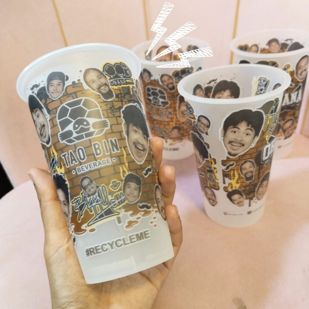 📣 แก้วเต่าบิน 5 ใบ ‼️ แก้วเต่าบิน Ohana แก้วรีไซเคิล #recycleme  #มือสอง #ราคาถูก