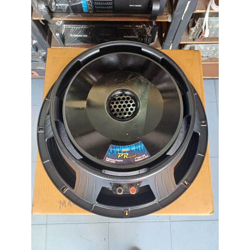 ดอกลำโพง18นิ้วโครงหล่อ PR Audio PR-18 แม่เหล็ก 220x25 วอยซ์4นิ้ว4ชั้น 1200W