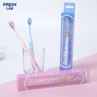 Buoola แปรงสีฟัน Ultra Soft 5 ดาว ขนแปรงปลายเรียวเล็ก ทำความสะอาดคราบพลัคอย่างอ่อนโยน เหมาะสำหรับเหงือกบอบบาง