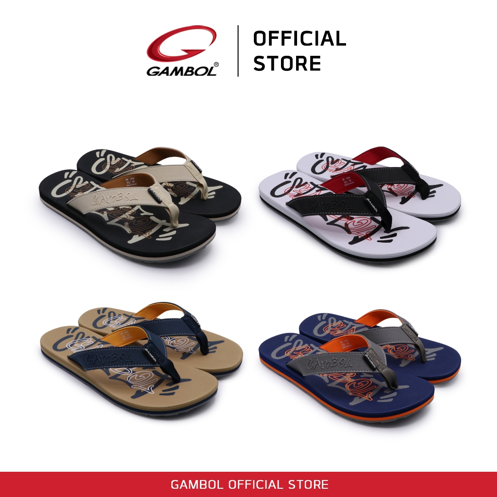 GAMBOL แกมโบล STREET รองเท้าแตะแบบหนีบชาย รุ่น GM11462 Size 40-44