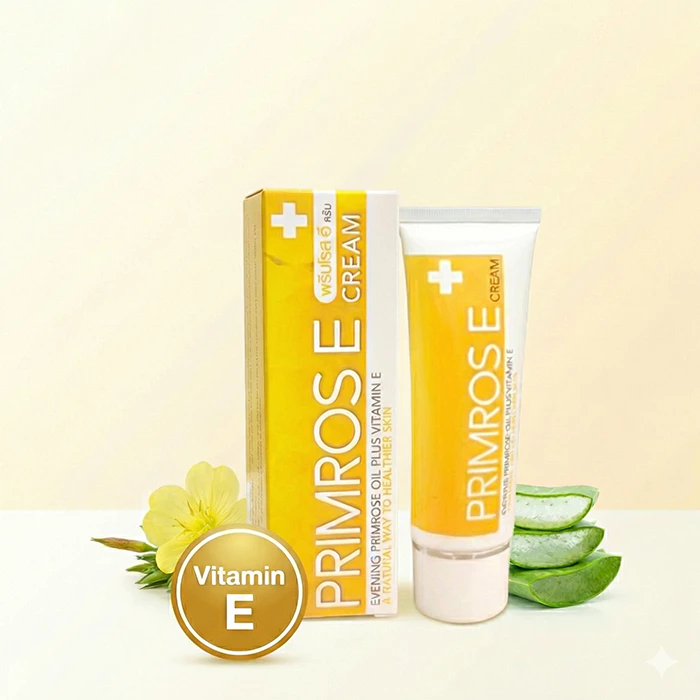 Primrose E-Cream วิตามิน E เข้มข้นสูง พร้อมด้วย Evening Primrose Oil และ Aloe Vera Extract thumbnail 10