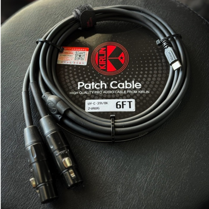 [โค้ดลด-🔥] Kirlin สายแจ็ค รุ่น UY-C-391 สายแปลง USB Type C Audio ออก XLR ตัวเมีย ต่อมือถือ ออกเครื่องเสียง ใช้งานง่าย