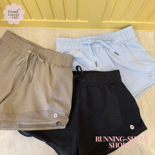 GOOD ENERGY CLUB - RUNNING-SHEER SHORTS[0192] กางเกงขาสั้น กระเป๋าข้าง มีซับใน ดีเทลผ้าตาข่าย (8L-8O)