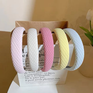 ที่คาดผมเกาหลี โทนสีพาสเทลหวานๆ พร้อมส่ง6สี (รหัสY62)