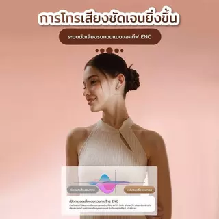 [รับประกัน 1 ปี]หูฟังบลูทูธ TWS v5.4 HIFI ลดเสียงรบกวน มีไมค์ในตัวหูฟัง รองรับทั้งIOS และ ANDROID