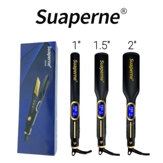 [ ถูกที่สุด✅ ] Suaperne 🖤พร้อมส่งสีดำ🖤เครื่องหนีบผมไทเทเนี่ยมนำเข้า รับประกันนาน 3 เดือน
