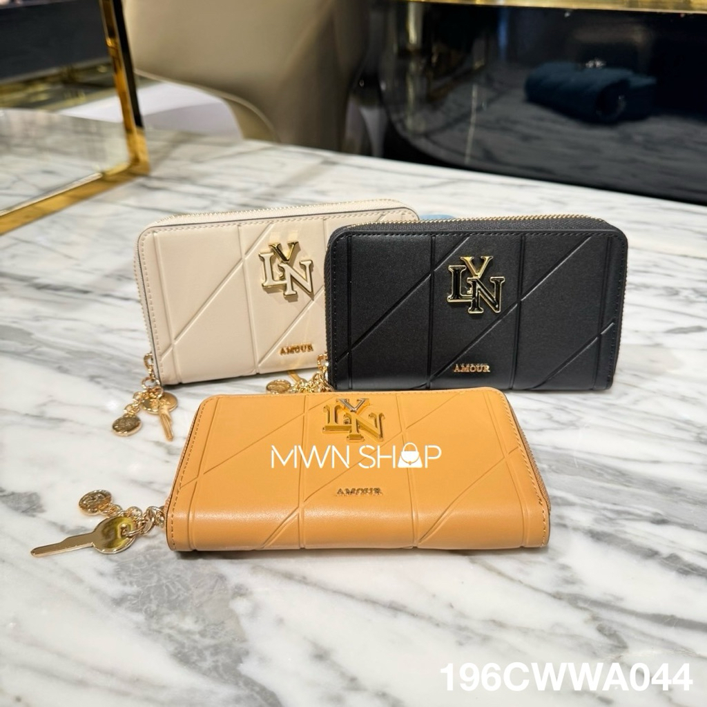 Lyn กระเป๋าสตางค์ใบกลาง gastonica มีโค้ดลด20% พร้อมถุงผ้า ถุงกระดาษ ของแท้จากชอป