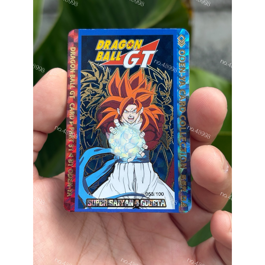 [ของแท้💯 พร่อมส่ง⚡️]Odenya Dragon Ball GT Card Super Seiya 4 Gogeta 053/100 [SSR004] การ์ด