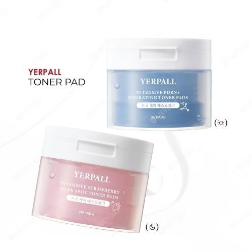 Yerpall Intensive Strawberry Dark Spot & PDRN+Hydrating Toner Pads เยอร์พอล อินเท็นซีฟ โทนเนอร์แพด 60 แผ่น — صورة 2