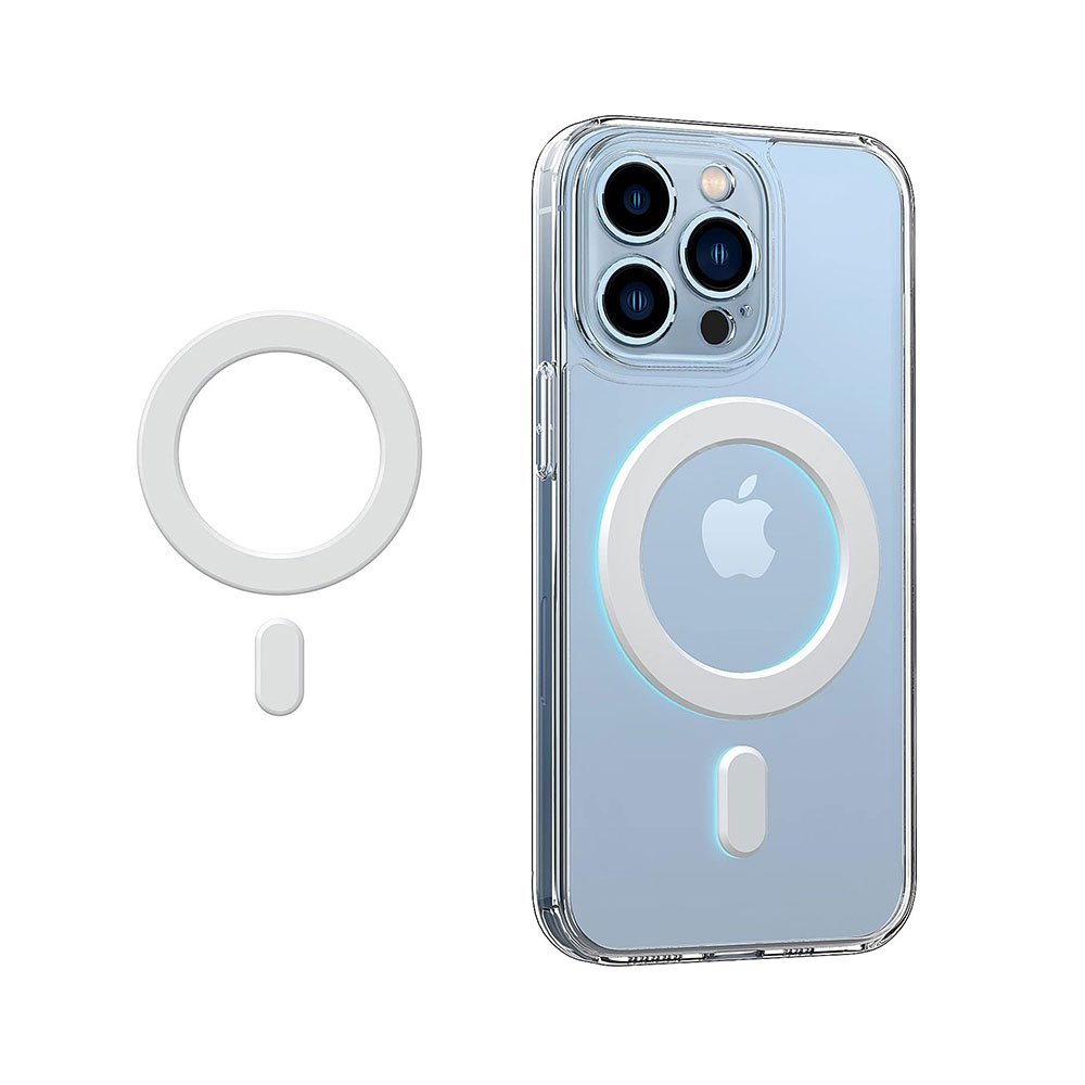 Magsafe Ring Sticker  แผ่นสติกเกอร์แหวนเหล็ก โลหะ รองรับที่ชาร์จไร้สาย สําหรับติดรถยนต์