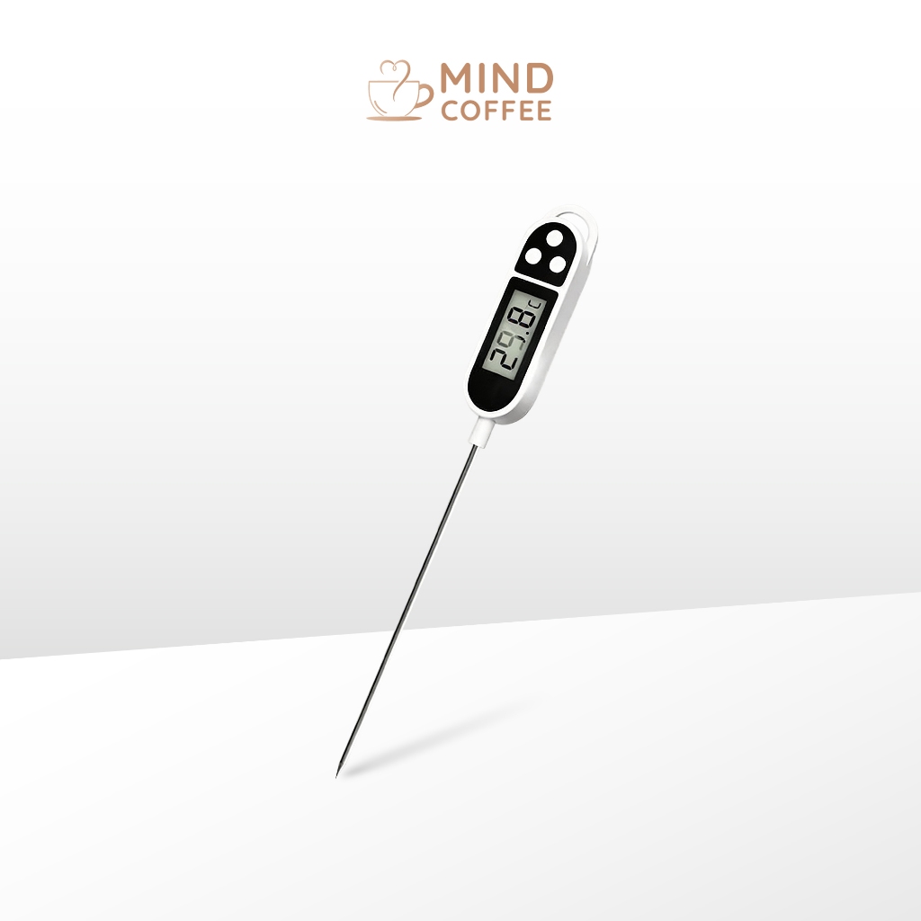 เครื่องวัดอุณหภูมิอาหาร ความแม่นยำสูง วัดอุณหภูมิน้ำ ของเหลว น้ำมัน food thermometer MindCoffee