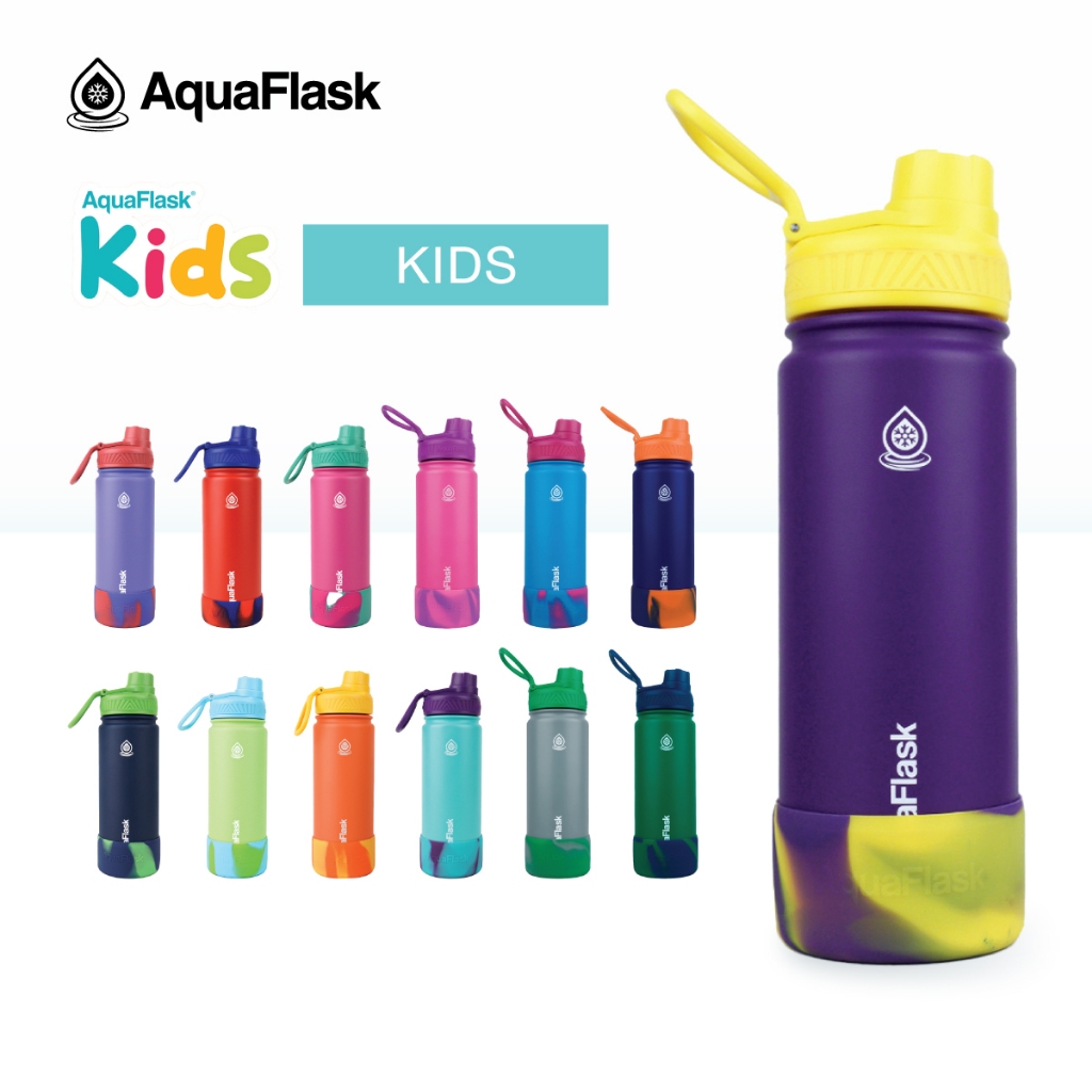 AquaFlask Kids 18oz I กระติกน้ำสแตนเลสสำหรับเด็ก 18ออนซ์