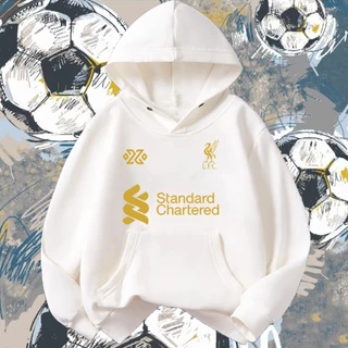 แมนเชสเตอร์ ยูไนเต็ด/ลิเวอร์พูล/เรอัล มาดริด/ฟุตบอล Hoodie with football team logo printed on child เสื้อฮู้ด 120-150CM