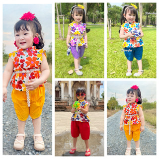 ชุดสงกรานต์เด็ก ช/ญ 🔫พร้อมส่ง💦 1-5ปี ส่งทุกวัน ชุดไทยเด็ก ลา…