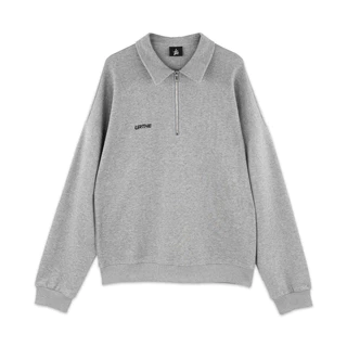 URTHE - เสื้อสเวตเตอร์ คอปก รุ่น ZIP SWEATSHIRT