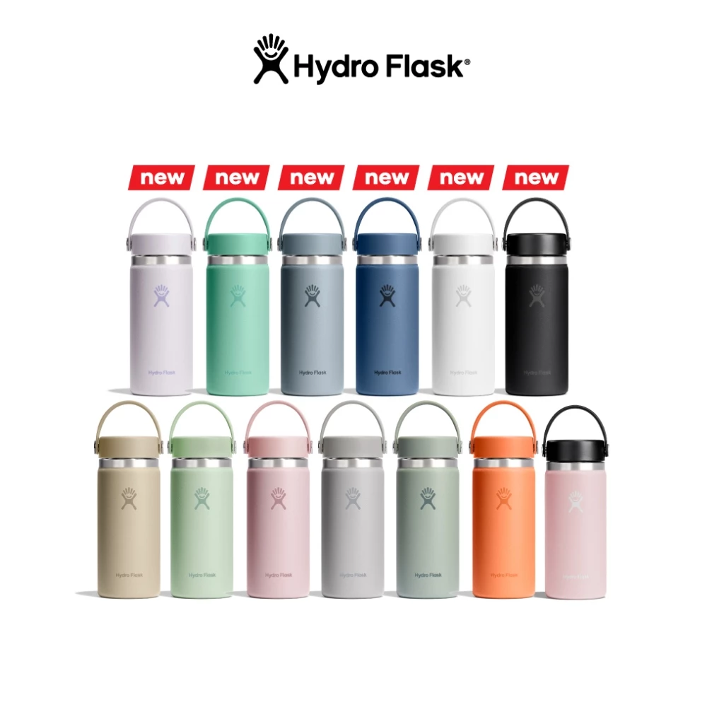 HYDRO FLASK รุ่น WIDE MOUTH 2.0 16 OZ กระบอกน้ำ กระติกน้ำสูญญากาศ เก็บความเย็น เก็บความร้อน เก็บอุณหภูมิ ของแท้ ของขวัญ