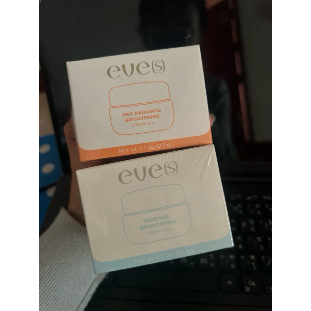 EVES อีฟส์ ครีมเจลอีฟส์ ขนาด 20g. ครีมเจลฟ้า ครีมเจลส้ม ครีมบำรุง ผิวหน้าขาวใส ลดรอยสิว