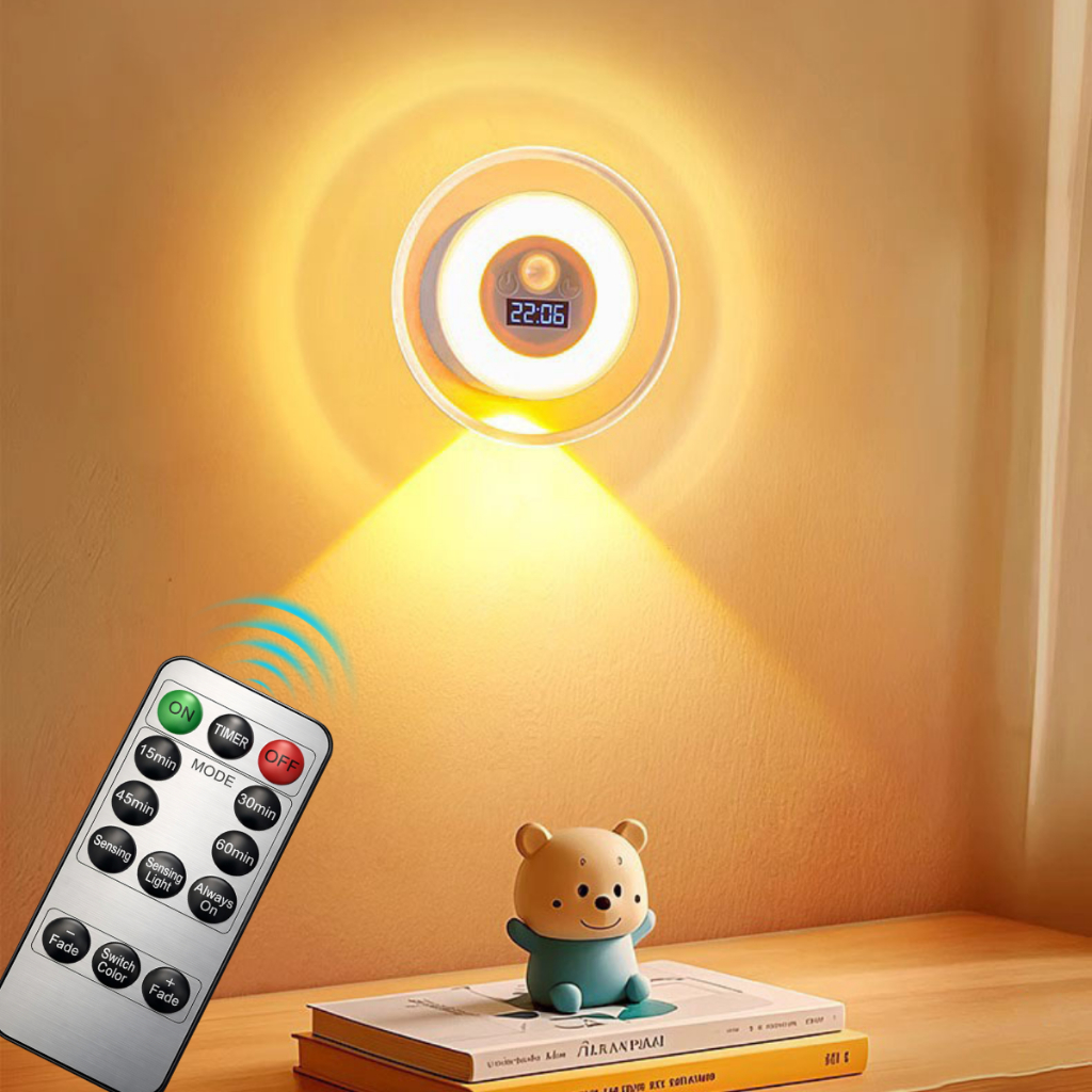 โคมไฟติดผนัง LED แสงนุ่ม ขนาดกะทัดรัด ติดตั้งง่าย