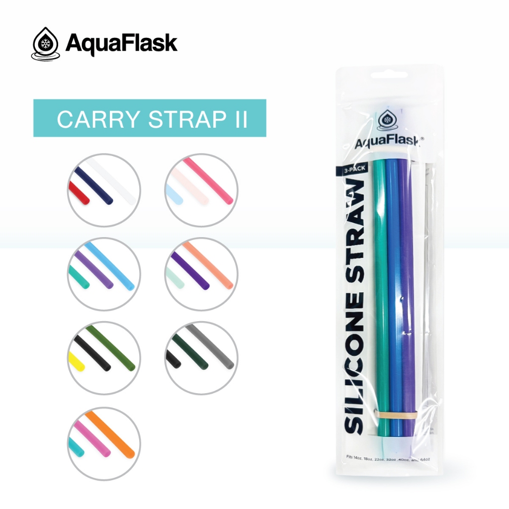 AquaFlask Silicone Straw 3pcs. - หลอดซิลิโคน 3 ชิ้น/แพ็ค
