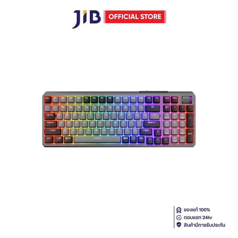 WIRELESS KEYBOARD (คีย์บอร์ดไร้สาย) COOLER MASTER MK770 - KAILH BOX V2 WHITE SWITCH RGB EN SPACE GRA