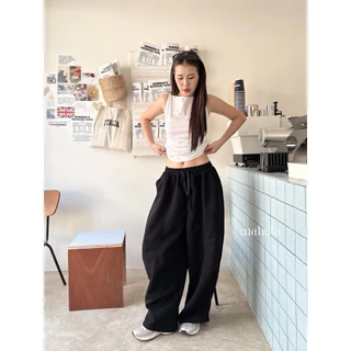 MALISTA - Locker trousers กางเกงวอมทรงBarrel
