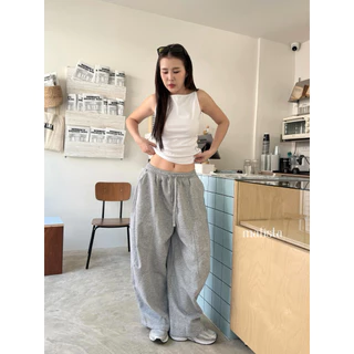 MALISTA - Locker trousers กางเกงวอมทรงBarrel