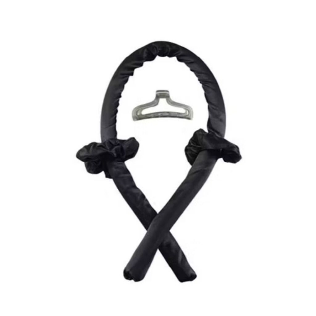 แกนม้วนผมฟองน้ำ Hair roll โรลม้วนผมลอน แกนนิ่มสีดำพร้อมที่หนีบผม
