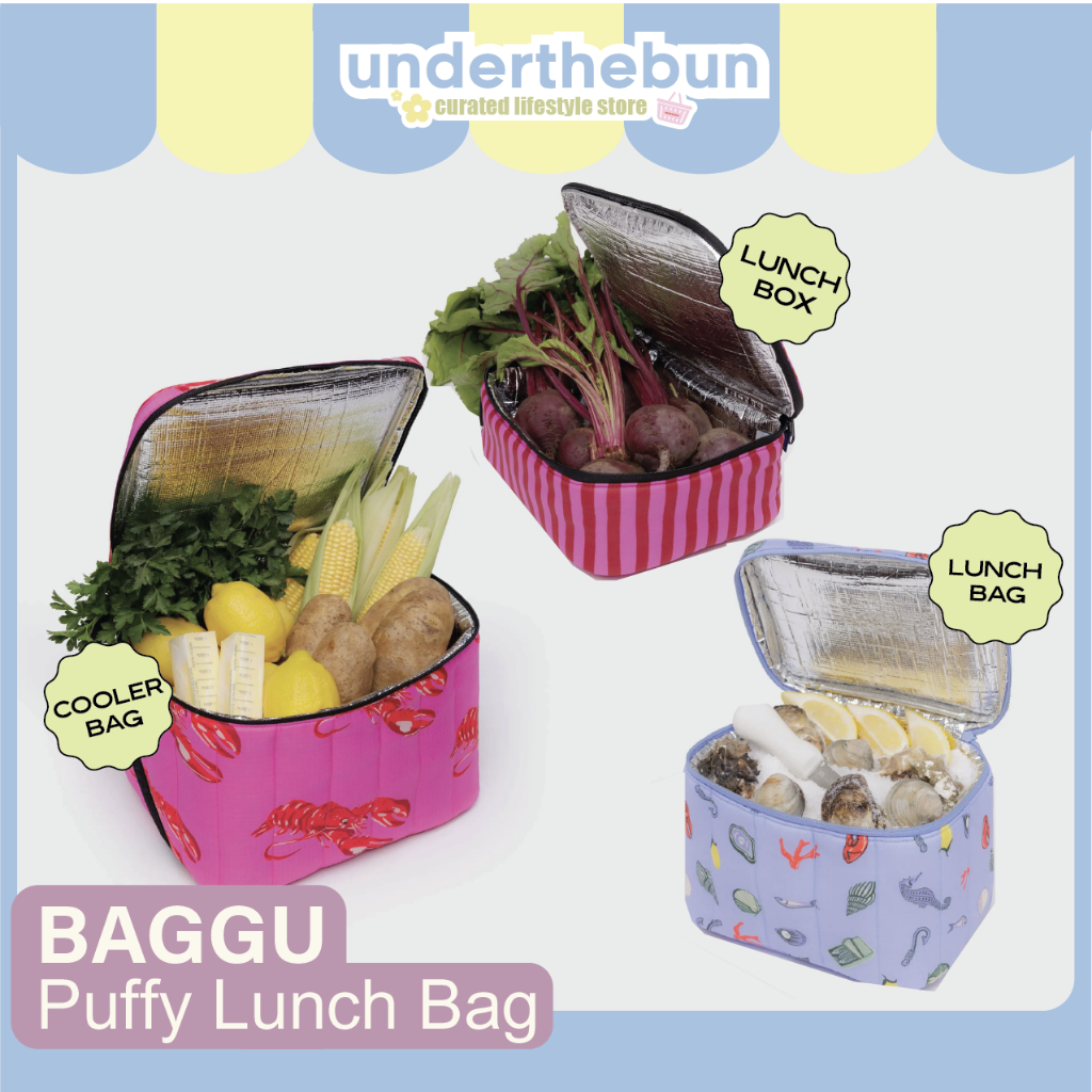 baggu - Puffy Lunch Bags & Coolers [พร้อมส่ง] กระเป๋าเก็บความเย็น