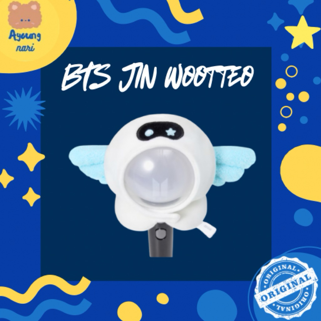 พร้อมส่ง ⚫️ BTS JIN Wootteo Keyring พวงกุญแจ / ปลอกบง หน้าคอนเกาหลี