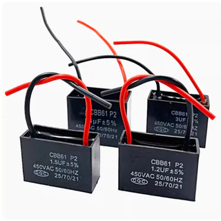 คาปาซิเตอร์ พัดลม CBB61 0.8uf 1uf 1.2uf 1.5uf 1.8uf 2uf 2.2uf 2.5uf 3uf 3.5uf 450v 400v อะไหล่พัดลม HBP คาปา Capacitor