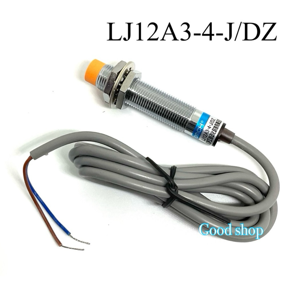 LJ12A3-4-J/DZ 90-250VAC sensor เซ็นเซอร์ proximity ขนาด12มิล 2สาย ชนิด NC ระยะตรวจจับ4mm