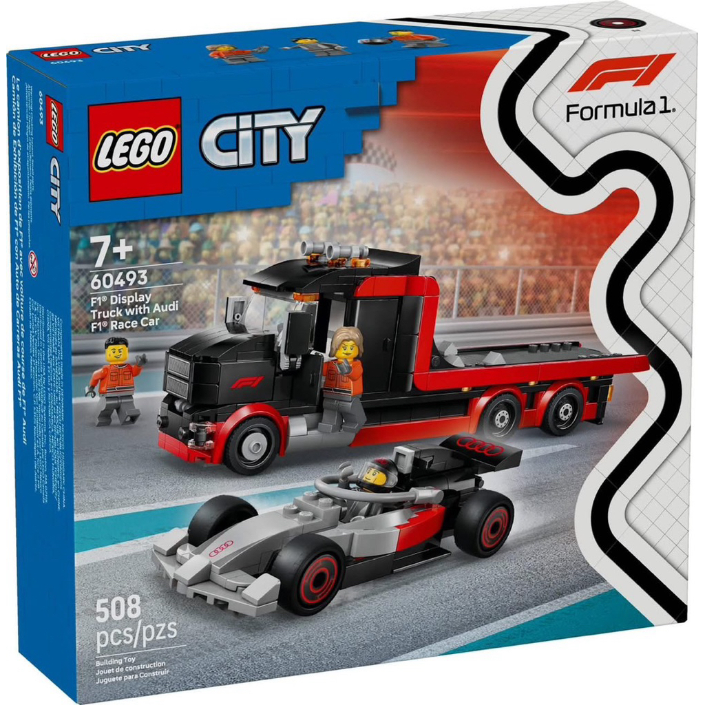 Lego City 60493 F1® Display Truck with Audi F1® Race Car