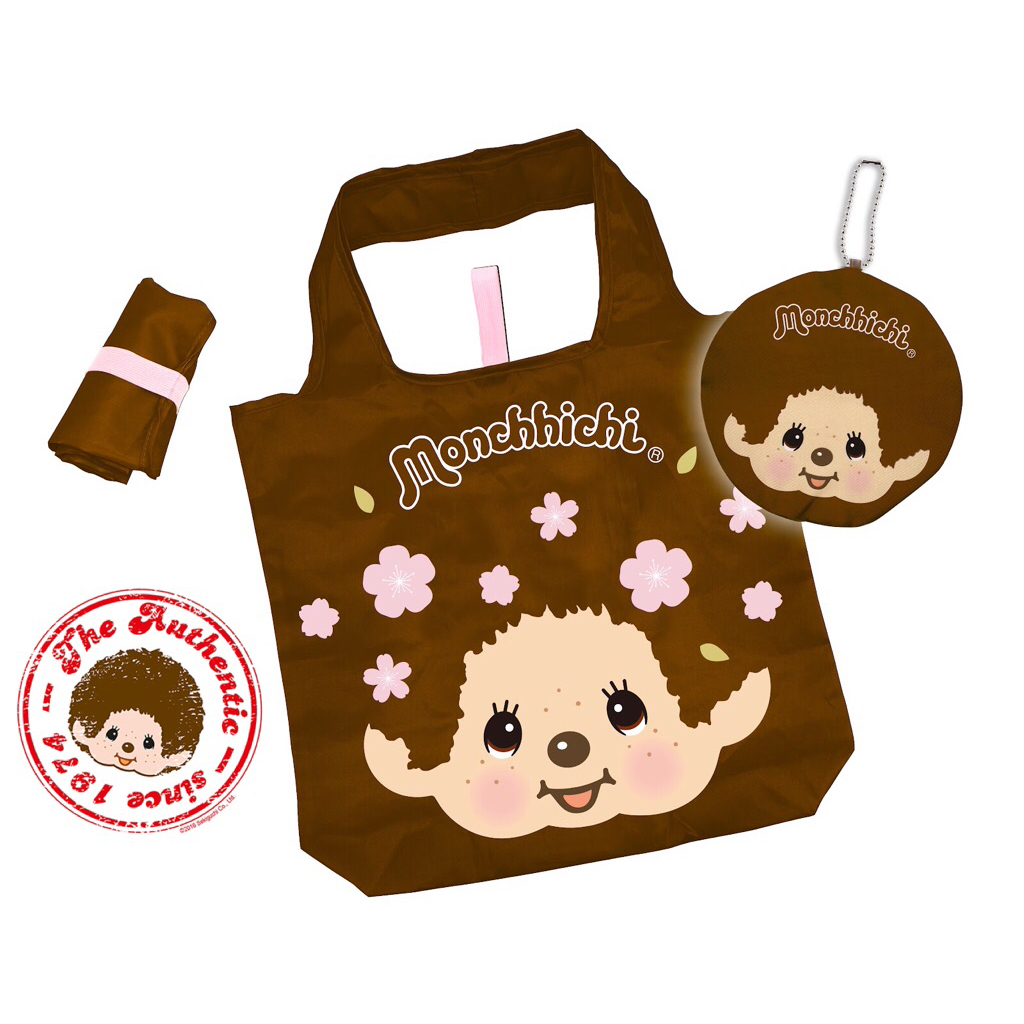 [พร้อมส่ง🇹🇭] ถุงผ้าพับได้ Monchhichi (Rare item) 7-11 HK Limited