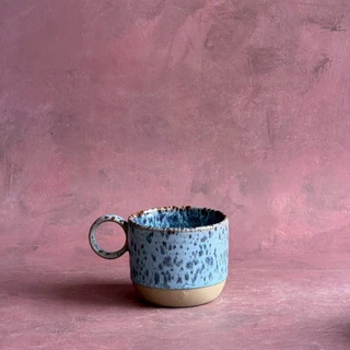แก้วเซรามิค แก้วมัค ดีไซน์หูจับทรงกลม Mug สามารถเข้าไมโครเวฟได้ ทนความร้อน พร้อมส่งในไทย - AT1CERAMIC