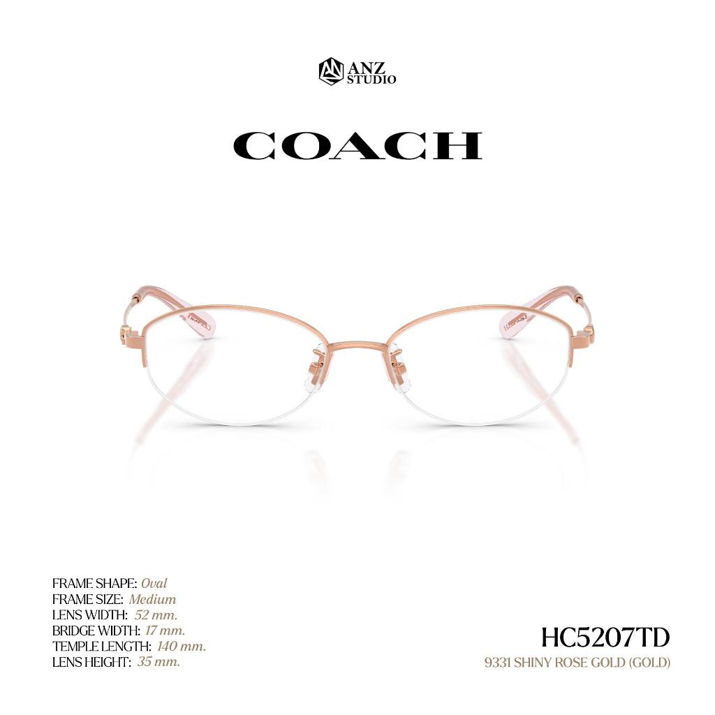 COACH إطار نظارة تيتانيوم بيضاوي HC5207TD — صورة 7