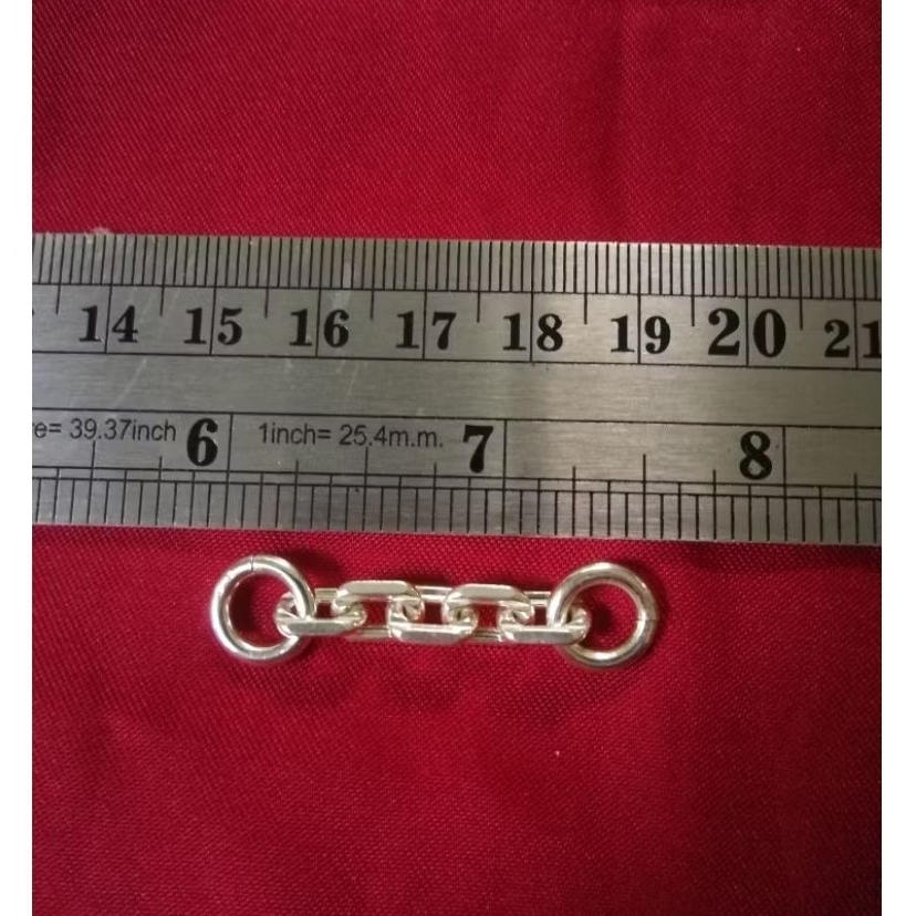 สร้อยข้อมือตะกรุด ข้อต่อสร้อย ลายคตกิต 6 มิล(ปลายห่วง10มิล)​ ราคา ถูกที่สุด ดีลบีเคเค แกลเลอรีภาพที่ 2