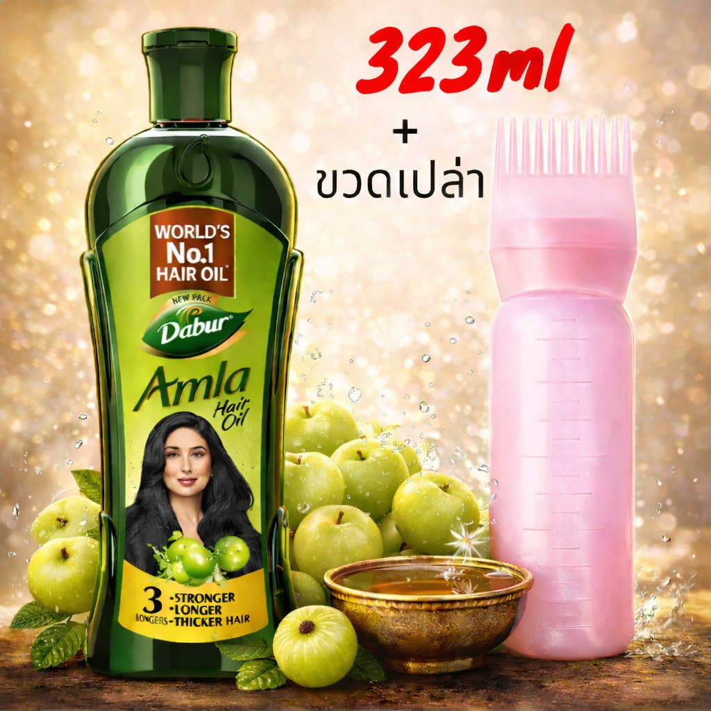 Dabur Amla Hair Oil 323 ml (น้ำมันหมักผม).