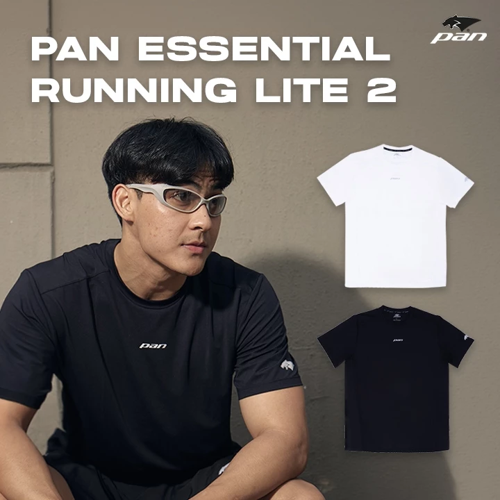 PAN ESSENTIAL RUNNING LITE 2 เสื้อวิ่ง Performance พื้นฐาน เบา ใส่สบาย ระบายอากาศดี | APA16V6