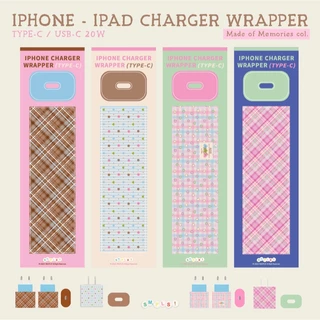 Charger wrapper USB-C20W/TYPE-C สติกเกอร์ติดหัวชาร์จ (Made of Memories Col.) - SM,PLS!