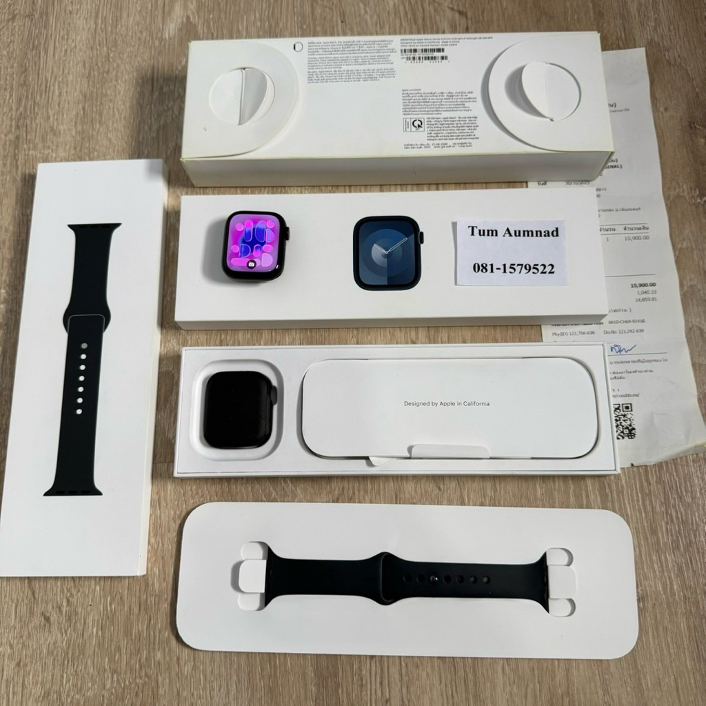 Watch series 9 41mm gps midnight อุปกรณ์แท้ครบกล่อง