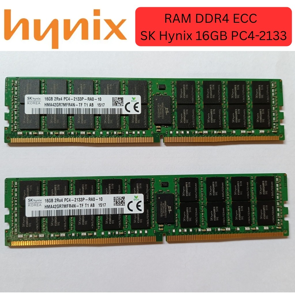 RAM DDR4 ECC - SK Hynix DDR4 ECC ขนาด 16GB PC4-2133 - สินค้าพร้อมส่ง