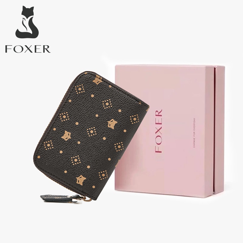 FOXER محفظة صغيرة لبطاقات الائتمان والعملات — صورة 8