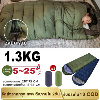 WAYFARER ถุงนอนใยสังเคราะห์ ซักเครื่องได้ พกพาสะดวก 700g/130…