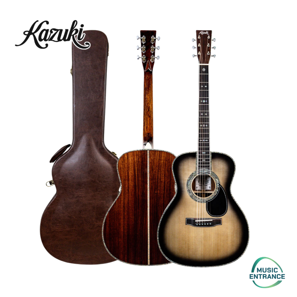 Kazuki KOM45L Heritage Collection Acoustic Guitar กีตาร์โปร่ง พร้อม Hard Case