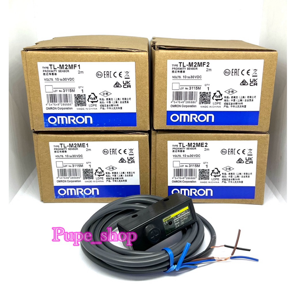 TL-M2ME1 TL-M2ME2 TL-M2MF1 TL-M2MF2 sensor Omron เซ็นเซอร์ 3สาย 12-30VDC  โฟโต้อิเล็กทริค สวิตช์ เซ็